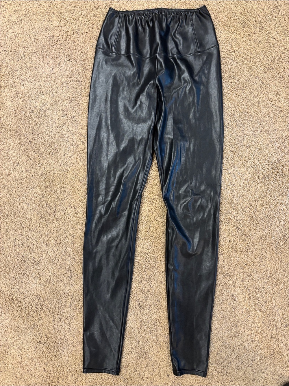 Wilfred Black Faux Leather Leggings